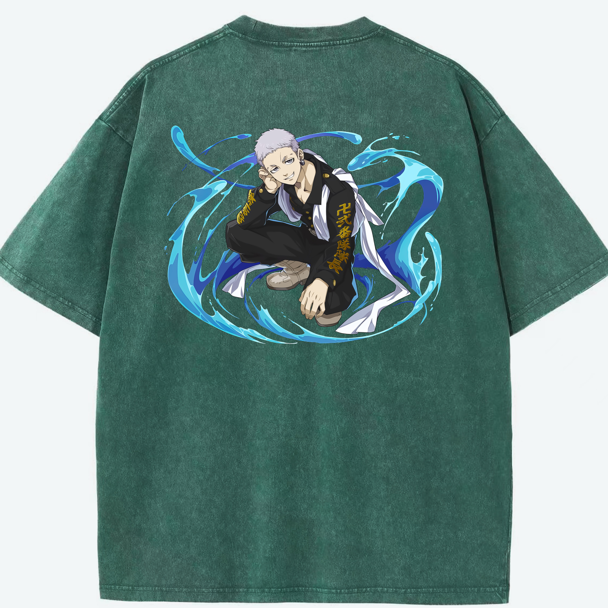 （画像用） 東京リベンジャーズ Tokyo Revengers 綿100% ヴィンテージ風 半袖Tシャツ（背面プリント）